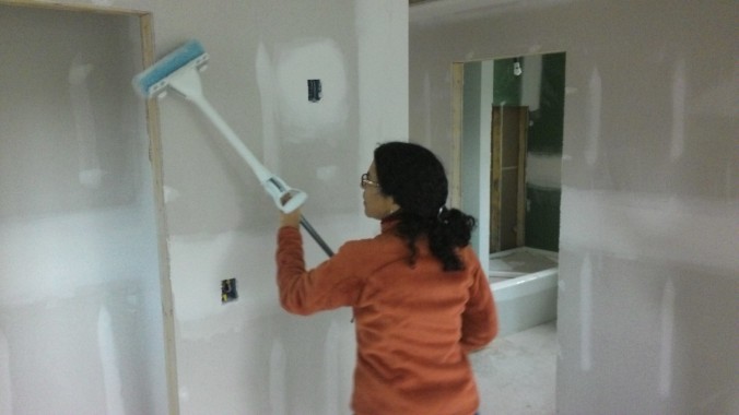 Abby's brilliant wall-cleaning idea that didn't quite work out.
