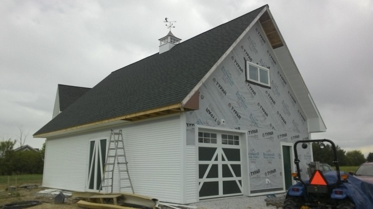 Lots of channels (plus some siding and soffit) on the Barn's backside.